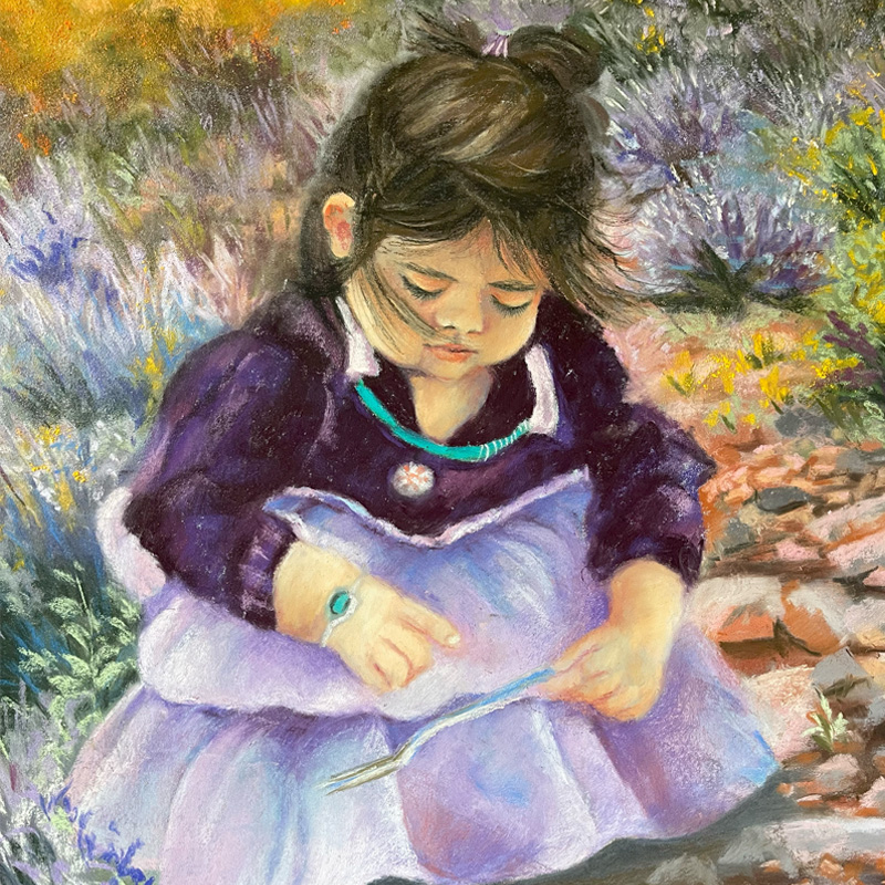 Where the Light Dances } original pastel art
