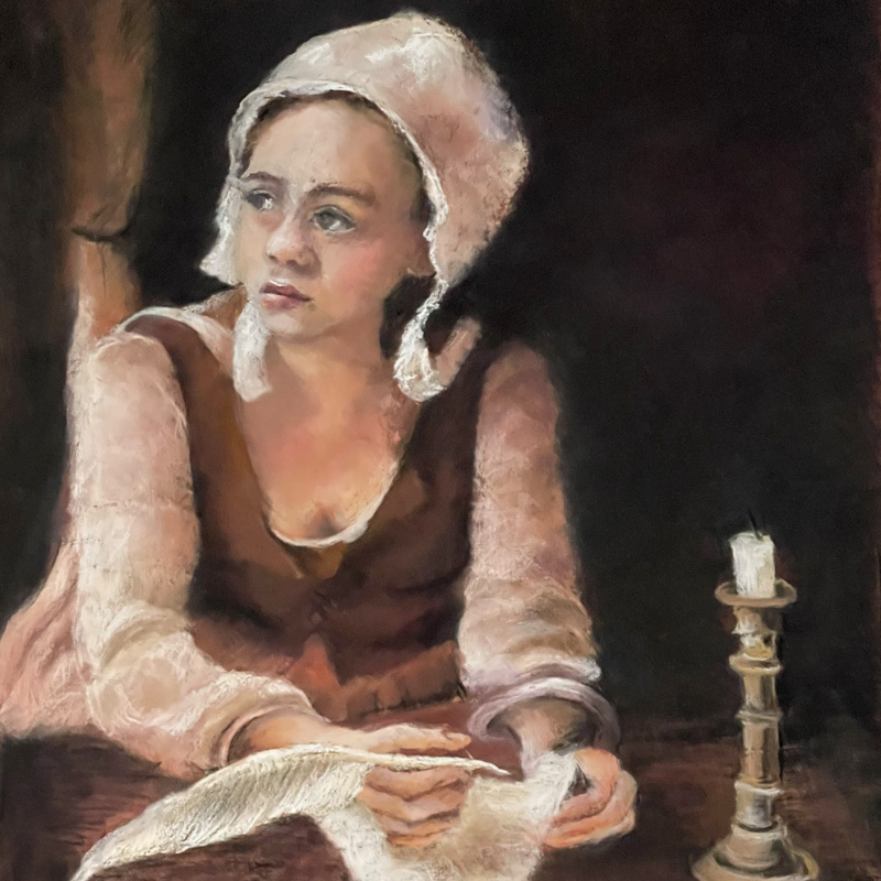Words Unspoken| original pastel artwork